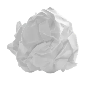 Crumpled papers representing chaotic manual processes
